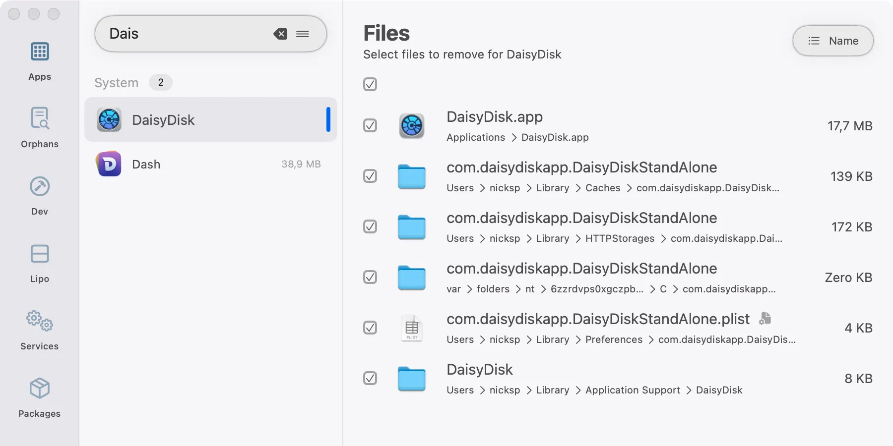 Squirrelsong Light theme for Pearcleaner